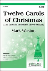 Twelve Carols of Christmas SATB choral sheet music cover